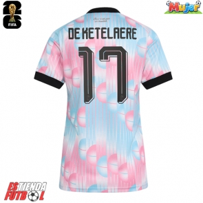 Bélgica Charles De Ketelaere #17 Segunda Equipación Mujer Mundial 2026 Manga Corta